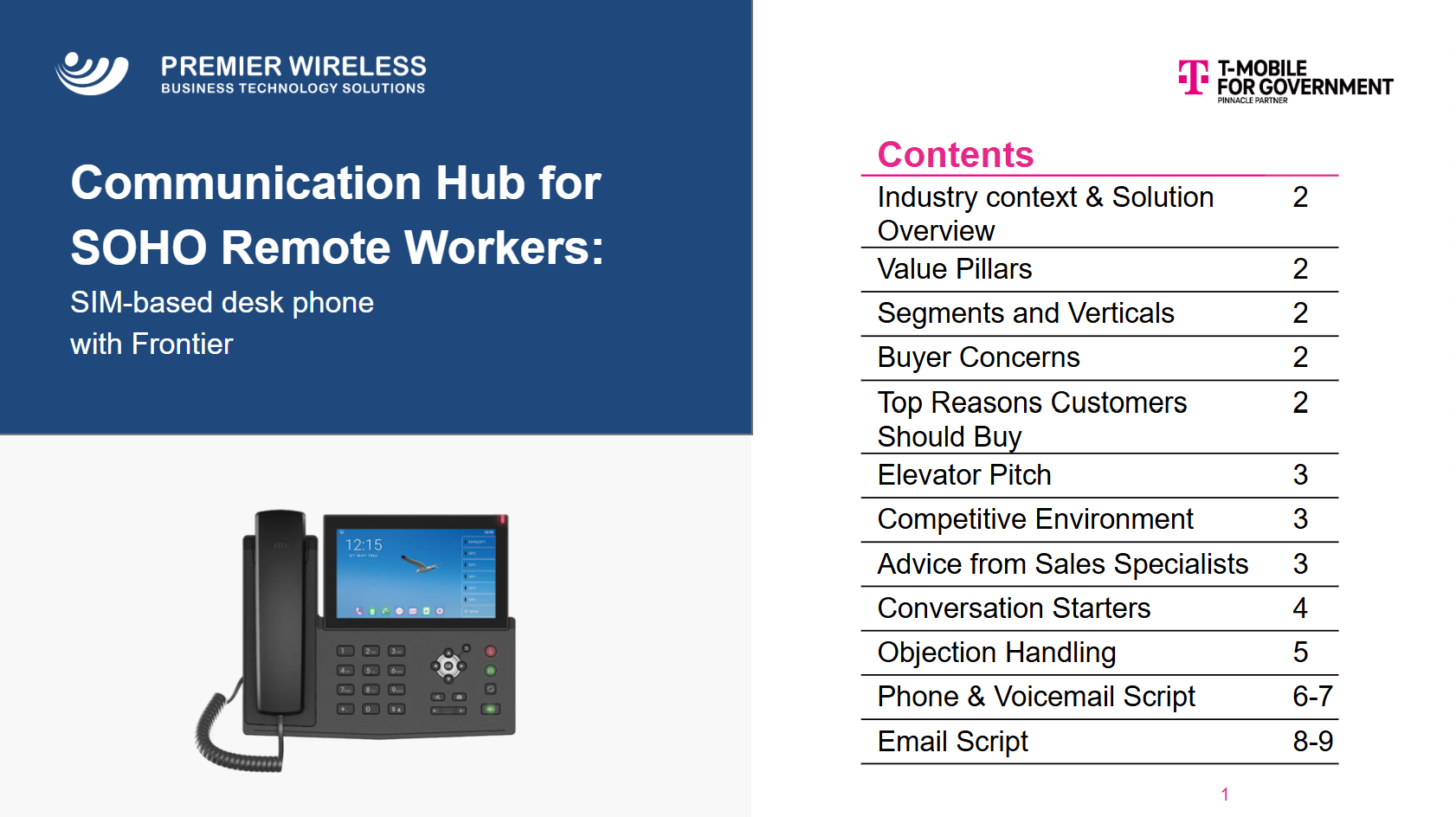 communication battlecard
